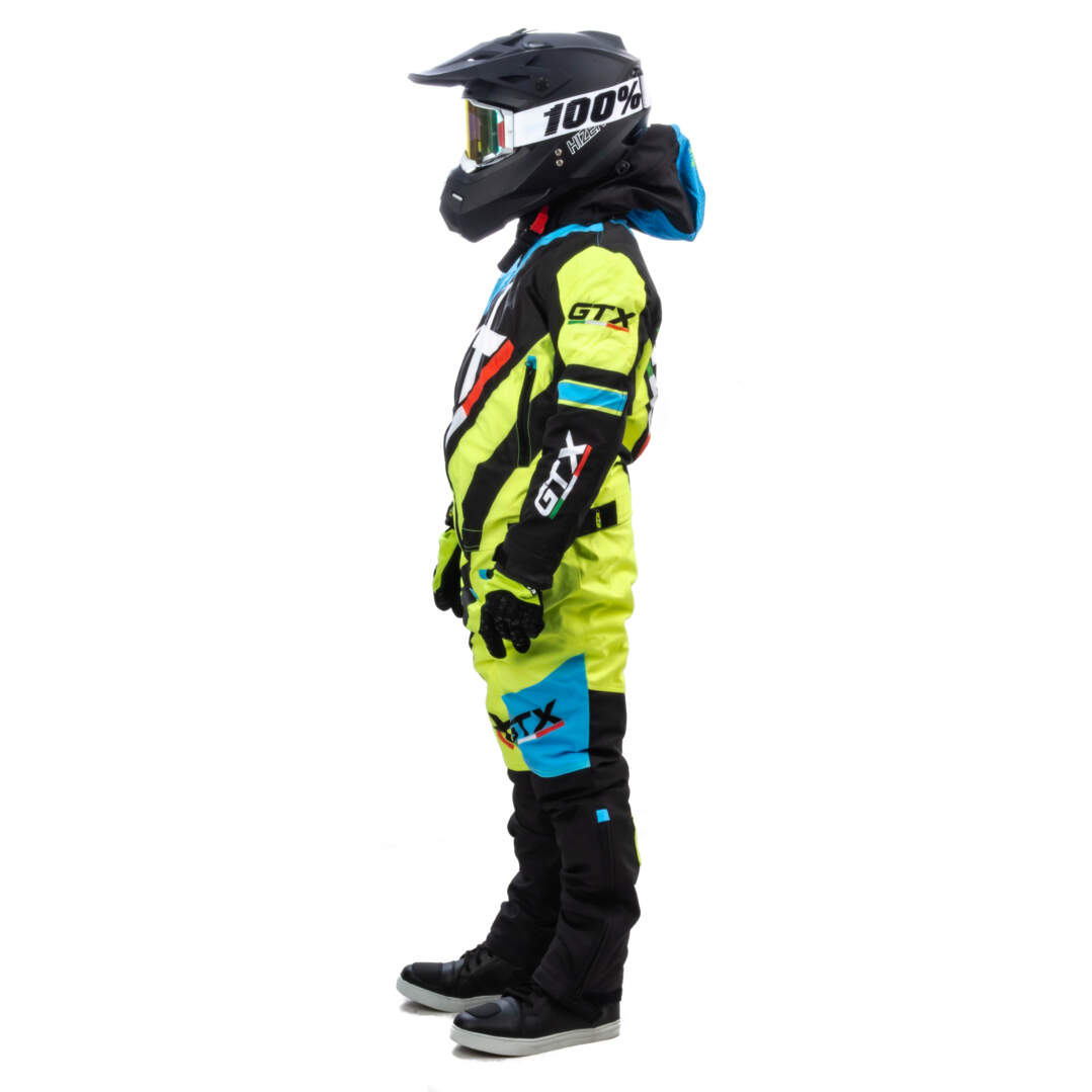 Комбинезон для снегохода (детский) GTX №6 blue-yellow (текстиль) (14Y)